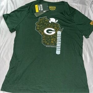New Duluth Trading Women's Green Bay Packers Football T-Shirt Limited Edition L